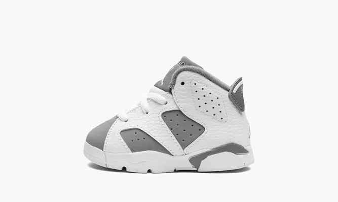 Для самых маленьких Air Jordan 6 TD «Cool Grey» белый