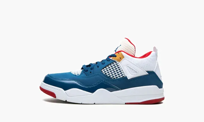 Для самых маленьких Air Jordan 4 PS «Messy Room» синий