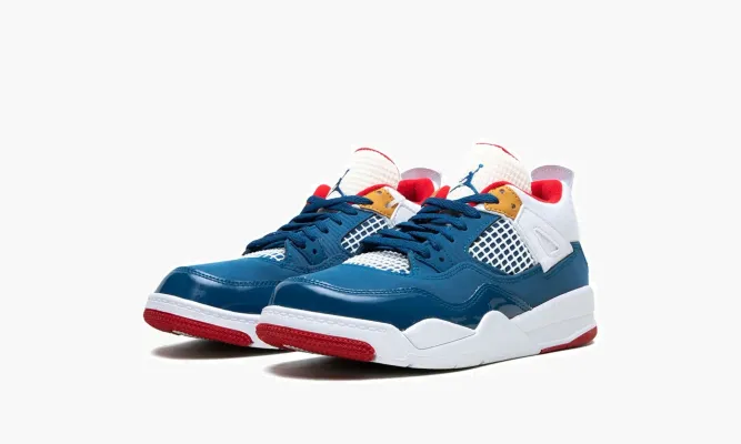Для самых маленьких Air Jordan 4 PS «Messy Room» синий