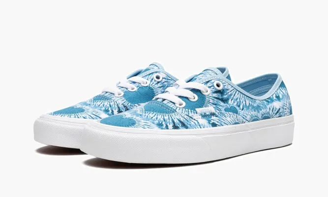 Кроссовки Vans Authentic «Tie-dye Hearts» lightBlue,белый