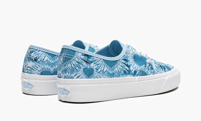 Кроссовки Vans Authentic «Tie-dye Hearts» lightBlue,белый