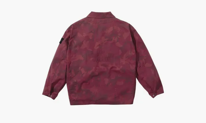 Одежда Supreme X Stone Island Jacket «Burgundy» бордовый
