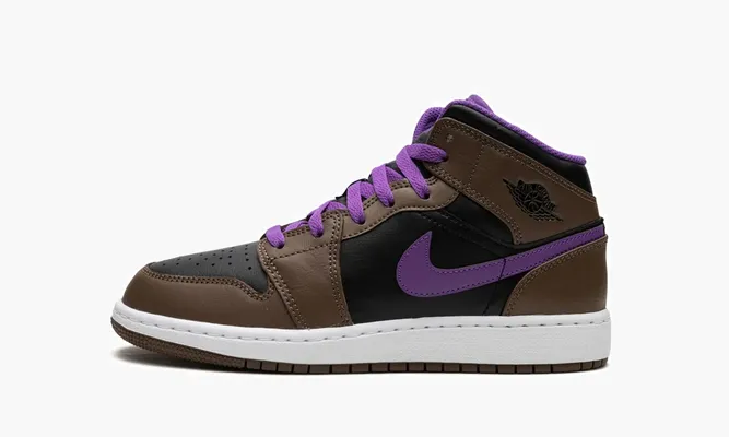 Кроссовки Air Jordan 1 Mid GS «Palomino» коричневый