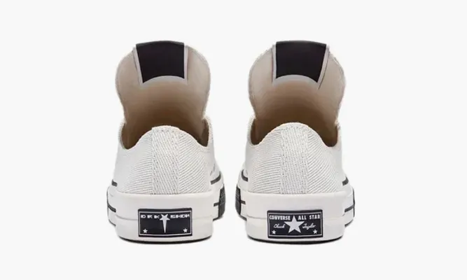 Кроссовки Rick Owens X Converse Turbodrk Chuck Taylor All Star 70 Ox «White» белый