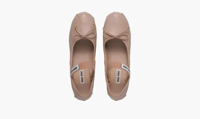 Обувь Miu Miu Satin Ballerinas «Light Brown» коричневый