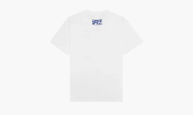 Одежда Bape Logo Monogram Tee «White/Navy» синий