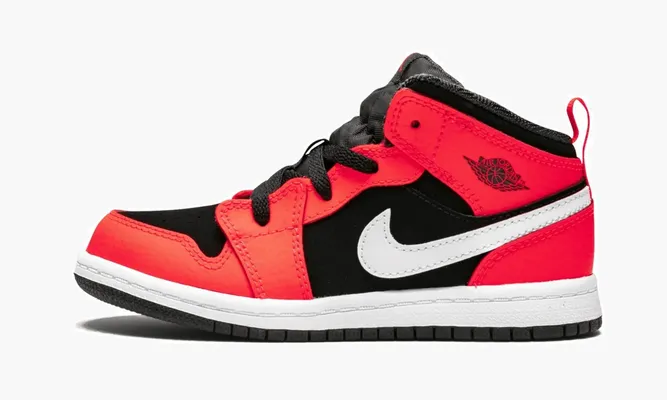 Для самых маленьких Air Jordan 1 Mid TD «Infrared 23» красный