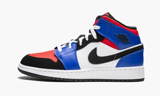 Кроссовки Air Jordan 1 Mid GS «Top 3» синий