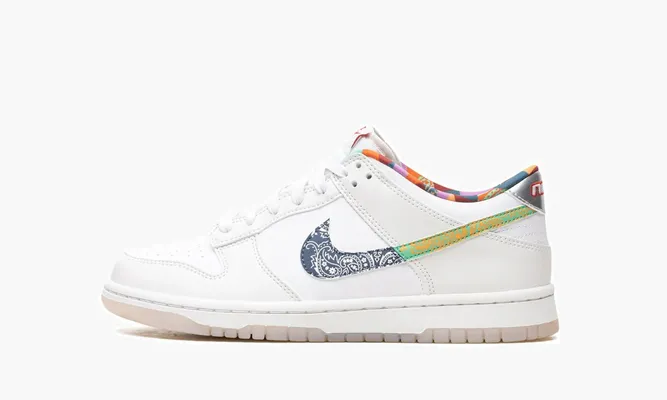 Кроссовки Nike Dunk Low GS «Multi Color Paisley» белый