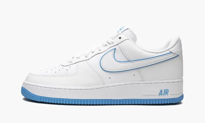 Кроссовки Air Force 1 '07 Low «UNC» белый