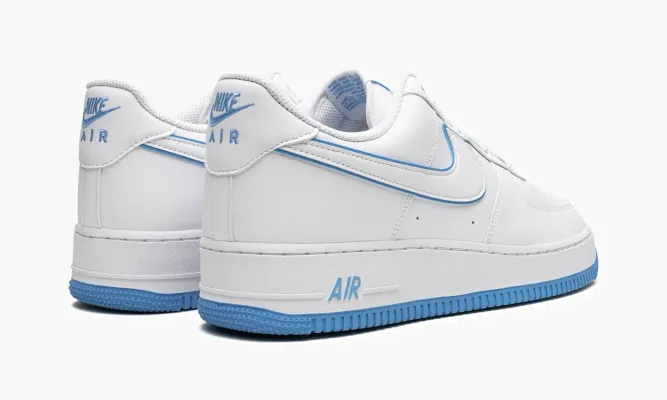 Кроссовки Air Force 1 '07 Low «UNC» белый