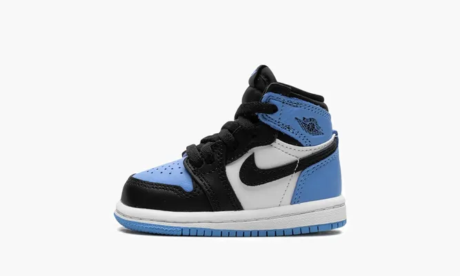 Для самых маленьких Air Jordan 1 Retro High OG TD «Unc Toe» черный