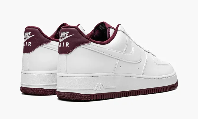 Кроссовки Air Force 1 Low '07 «White / Dark Beetroot» белый