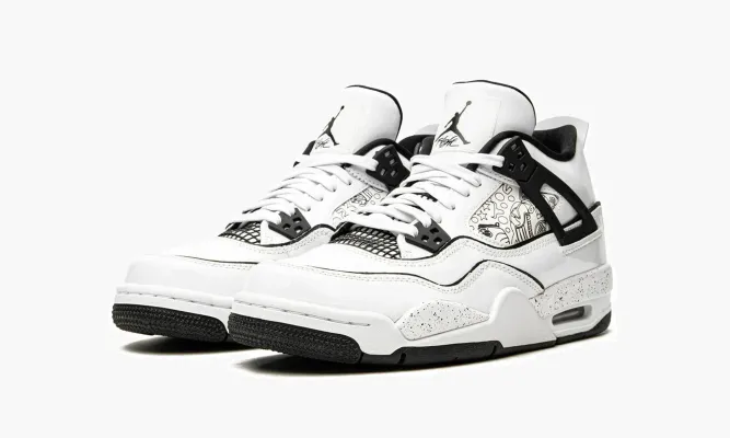 Кроссовки Air Jordan 4 Retro GS «Diy» белый