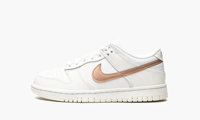 Кроссовки Nike Dunk Low GS «White / Metallic Red Bronze» белый