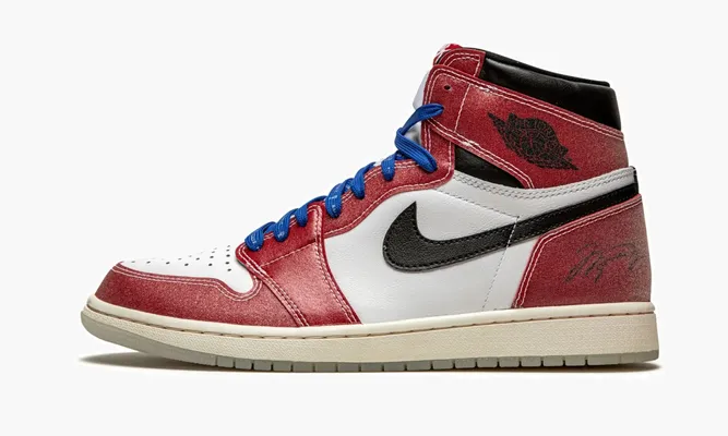 Кроссовки Air Jordan 1 Retro High OG «Trophy Room - With Blue Laces» красный