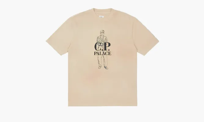 Одежда PALACE X C.P. Company T-shirt «Beige» бежевый