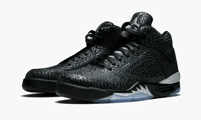 Кроссовки Air Jordan 3lab5 «Black Silver» черный