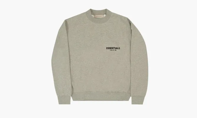Одежда Fear of God Essentials 3M Logo Pullover Hoodie «Butter Cream» серый