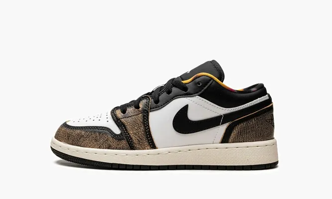 Кроссовки Air Jordan 1 Low SE «Wear Away Yellow» серый
