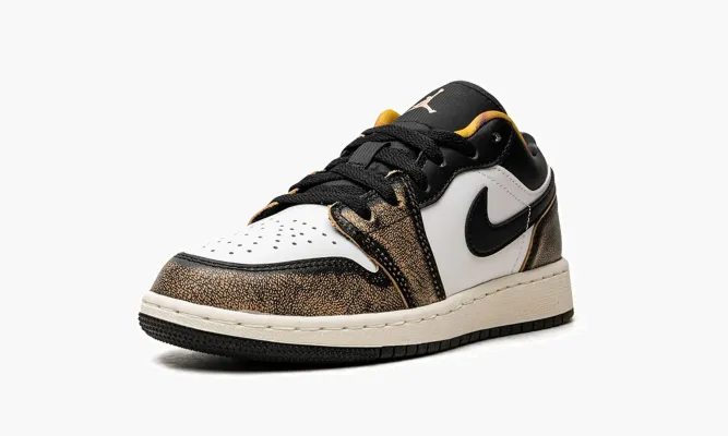 Кроссовки Air Jordan 1 Low SE «Wear Away Yellow» серый