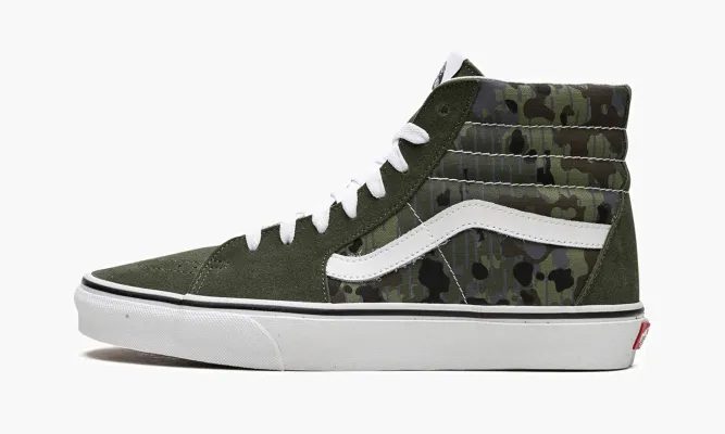 Кроссовки Vans Sk8-hi «Rain Camo Green» зеленый