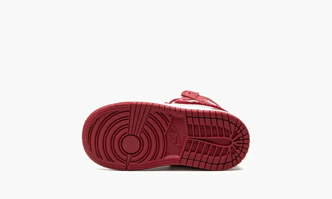 Для самых маленьких Air Jordan 1 High Retro OG TD «Varsity Red» красный