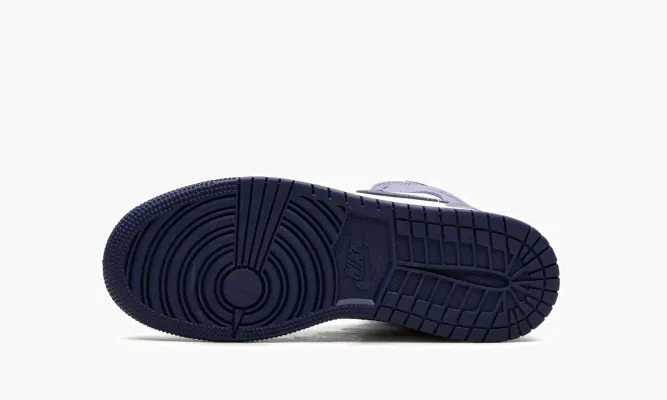 Кроссовки Air Jordan 1 Mid GS «Blueberry» фиолетовый