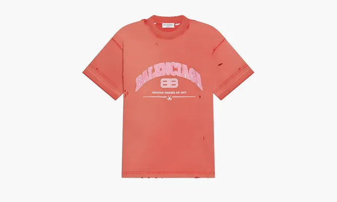 Одежда Balenciaga T-shirt Logo «Maison» оранжевый
