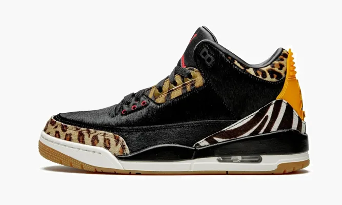 Кроссовки Air Jordan 3 Retro «Animal Instinct» черный