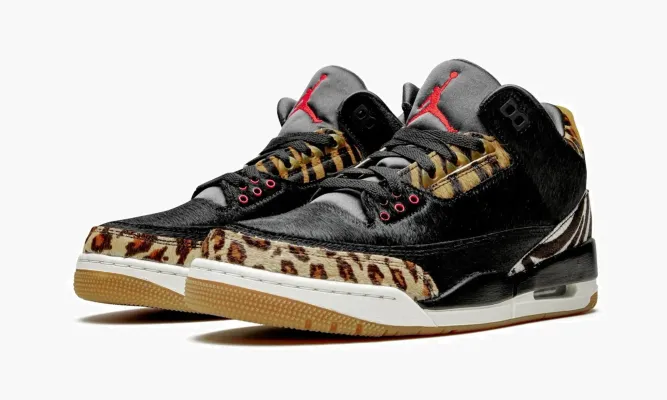Кроссовки Air Jordan 3 Retro «Animal Instinct» черный