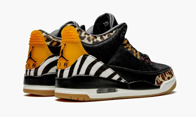Кроссовки Air Jordan 3 Retro «Animal Instinct» черный