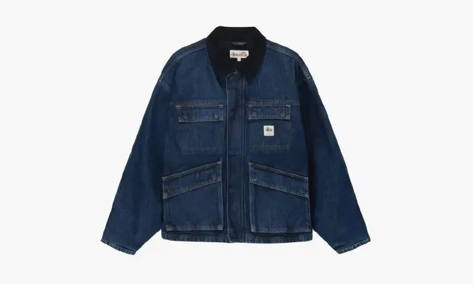 Одежда Stussy FW23 Jacket «Washed Denim» синий
