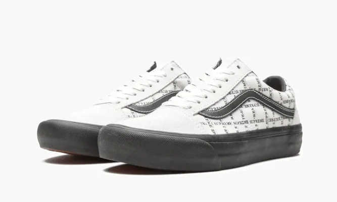 Кроссовки Vans Old Skool Pro «Supreme Grid White» белый