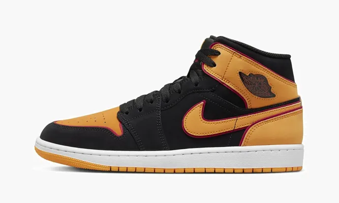 Кроссовки Air Jordan 1 Mid «Vivid Orange» оранжевый