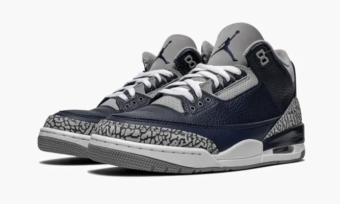 Кроссовки Air Jordan 3 Retro «Georgetown» серый