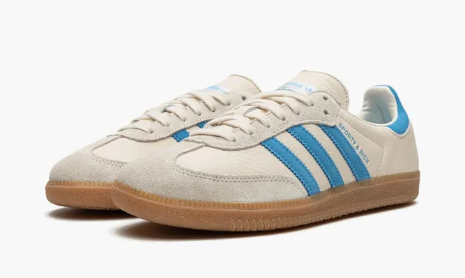 Кроссовки Adidas Samba OG «Sporty & Rich Cream Blue» lightBlue