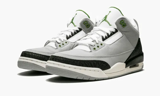 Кроссовки Air Jordan 3 Retro «Chlorophyll» серый