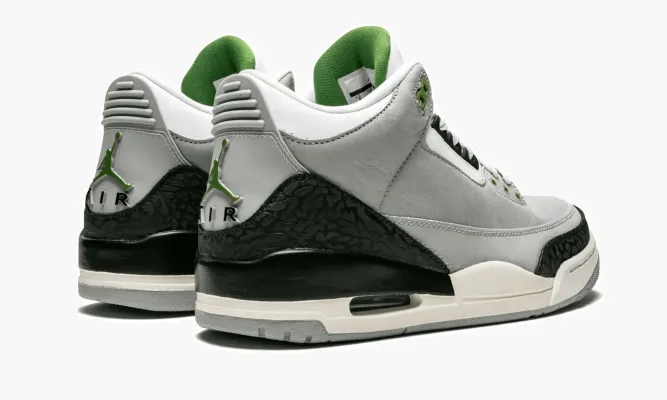 Кроссовки Air Jordan 3 Retro «Chlorophyll» серый