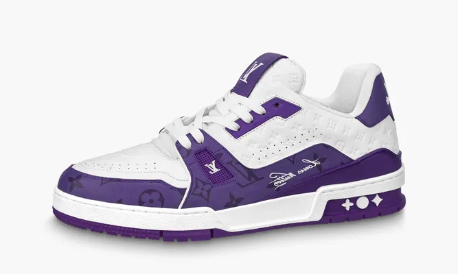 Кроссовки Louis Vuitton Trainer «Purple Monogram» фиолетовый