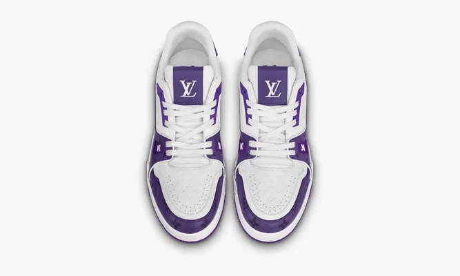 Кроссовки Louis Vuitton Trainer «Purple Monogram» фиолетовый