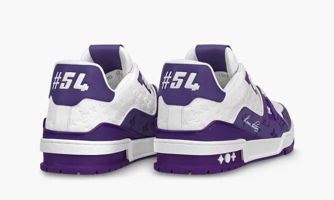 Кроссовки Louis Vuitton Trainer «Purple Monogram» фиолетовый