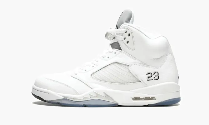 Кроссовки Air Jordan 5 Retro «Metallic Silver» белый
