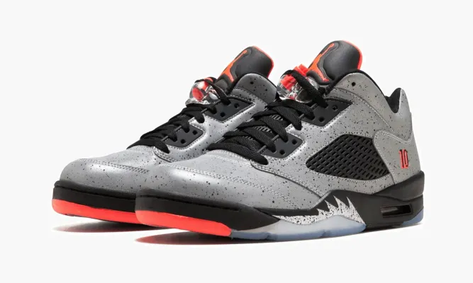 Кроссовки Air Jordan 5 Retro Low Neymar «Neymar» серый