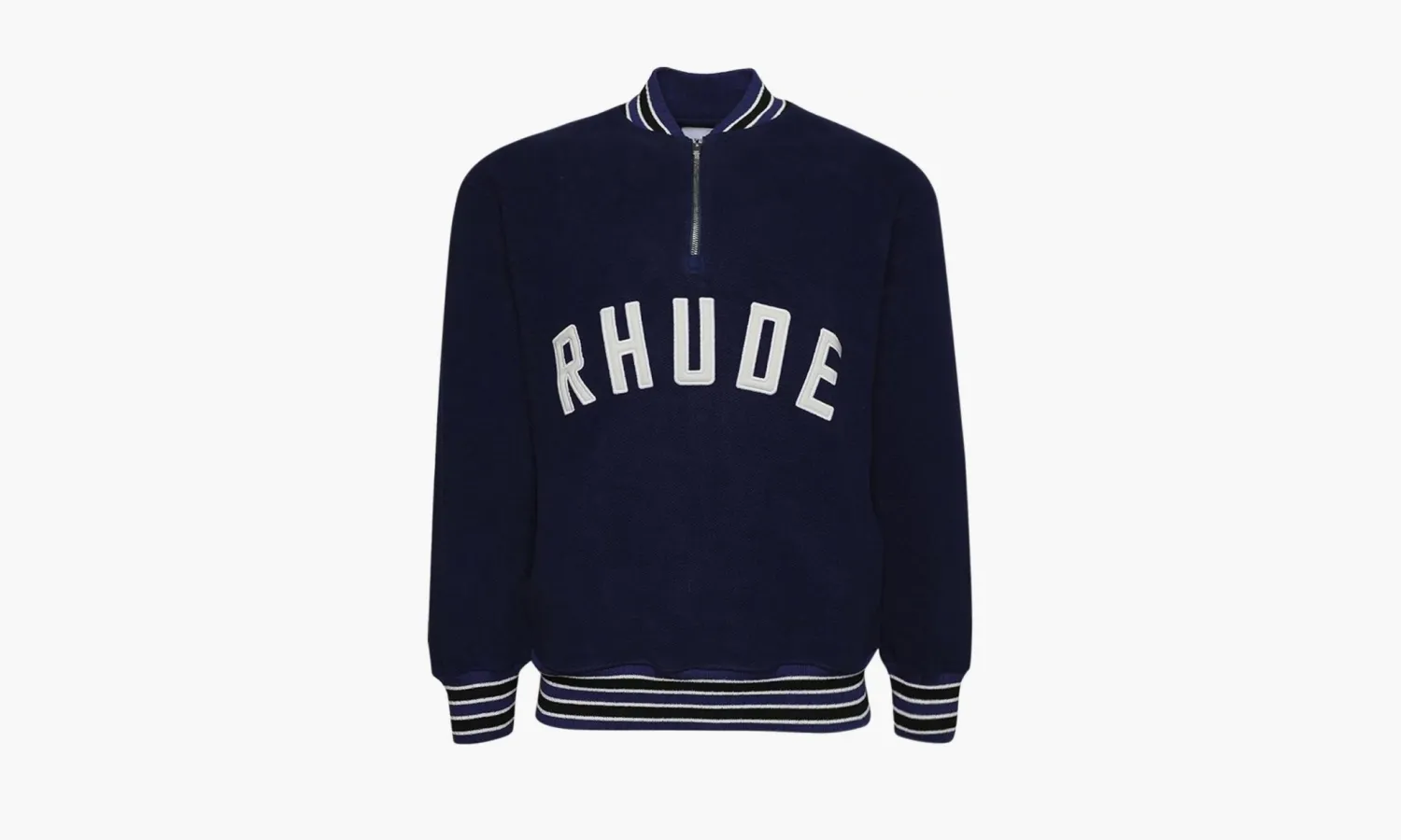 RHUDE Quarter Zip Varsity Jacket «Midnight Blue»