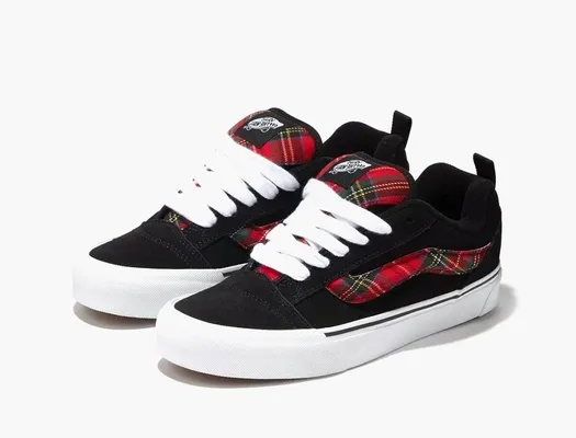 Кроссовки Vans Knu-Skool «Rave Plaid Black» черный