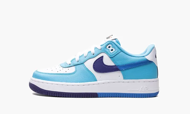 Кроссовки Air Force 1 Low Split GS «Light Photo Blue» lightBlue,белый