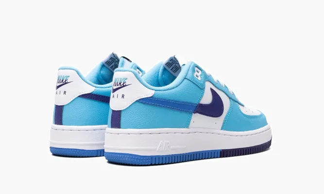 Кроссовки Air Force 1 Low Split GS «Light Photo Blue» lightBlue,белый