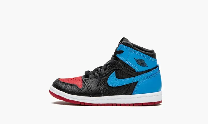 Для самых маленьких Air Jordan 1 Retro High OG TD «Unc To Chicago» черный