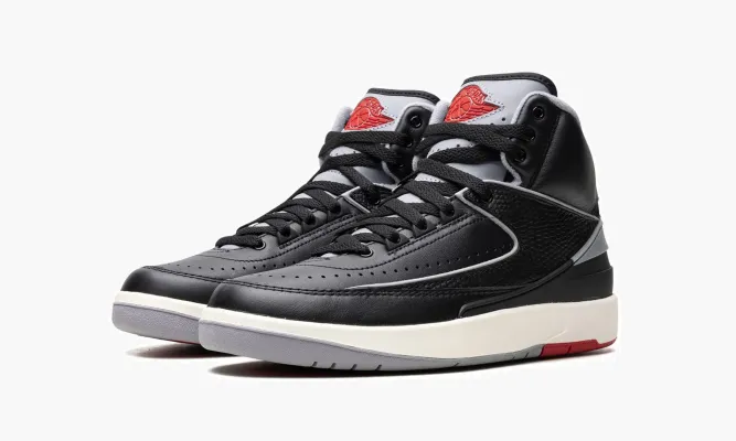 Кроссовки Air Jordan 2 Retro GS «Black Cement» черный